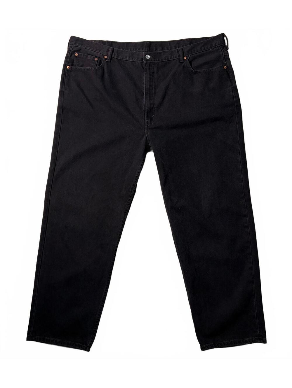 Levi's 550 Relaxed Fit Jeans Mens 48x32 Black Denim Big Tall 100% Cotton